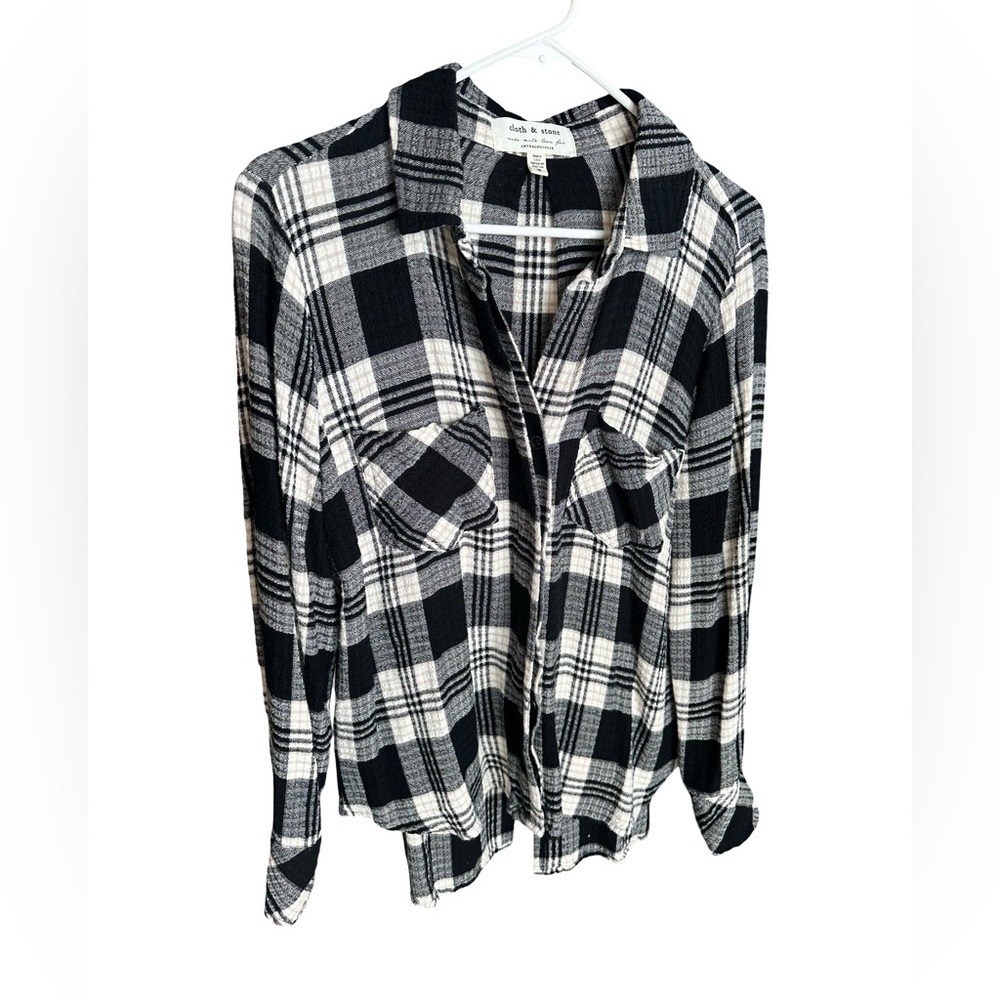 Cloth & Stone For Anthropologie Button Down Blouse Women’s Size Medium